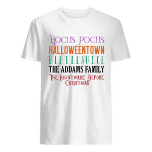 Hocus Pocus Halloween Town Beetlejuice The Addams Family